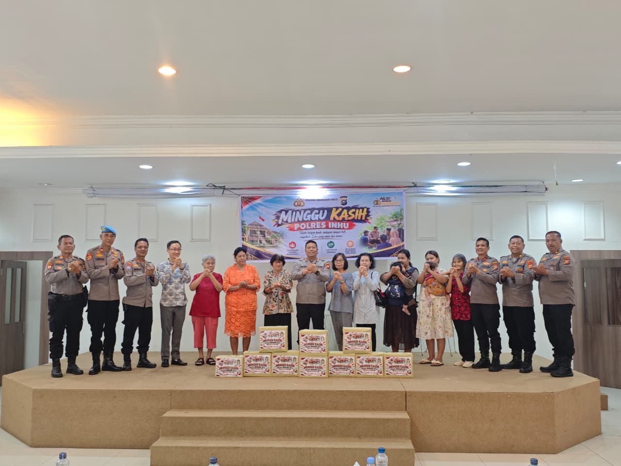 Kapolres Inhu Pimpin Langsung Minggu Kasih di Santa Theresia, Tegaskan Polri Untuk Semua Umat