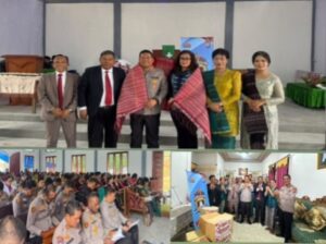 Safari Minggu Kasih, Kapolres Inhu Hadiri Peresmian Gedung Baru Gereja HKBP Mega Trans