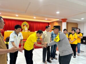Kapolres Inhu Sambangi Vihara Pramita, Perkuat Kerukunan dan Jamin Rasa Aman Umat Beragama