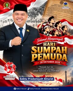 Ketua DPRD Inhu Sabtu Pradansyah Sinurat: Sumpah Pemuda Pengingat Kekuatan Bangsa Ada di Persatuan